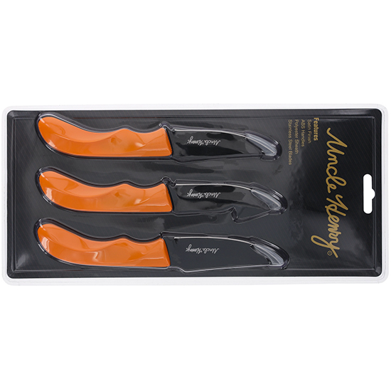 BTI UNCLE HENRY GUTHOOK 3PC FIXED ORANGE - Knives & Multi-Tools